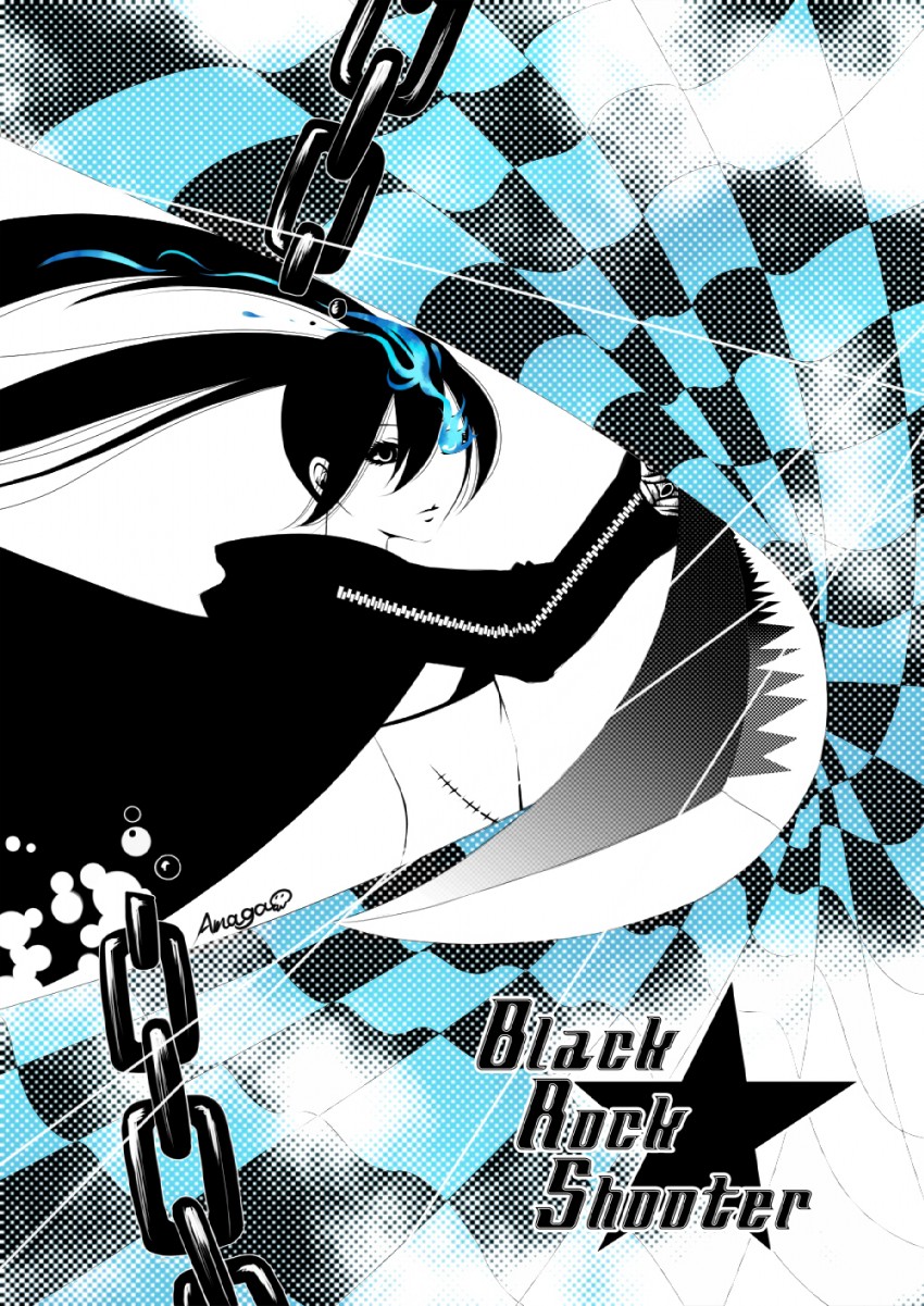 black rock shooter (black rock shooter) drawn by amaga_sakuramaru