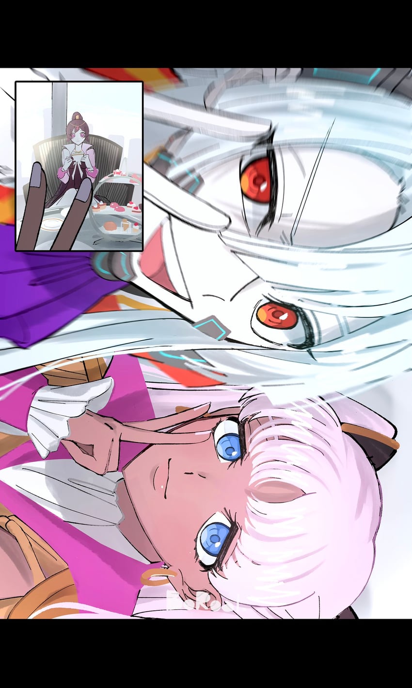 catherine sabathra and haruyanagininomiya sakura (code geass and 1 more) drawn by nmexemn