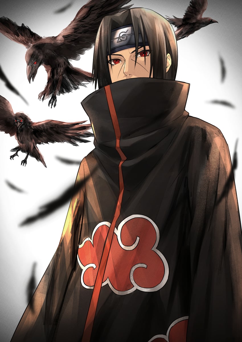 uchiha itachi (naruto and 1 more) drawn by r777668