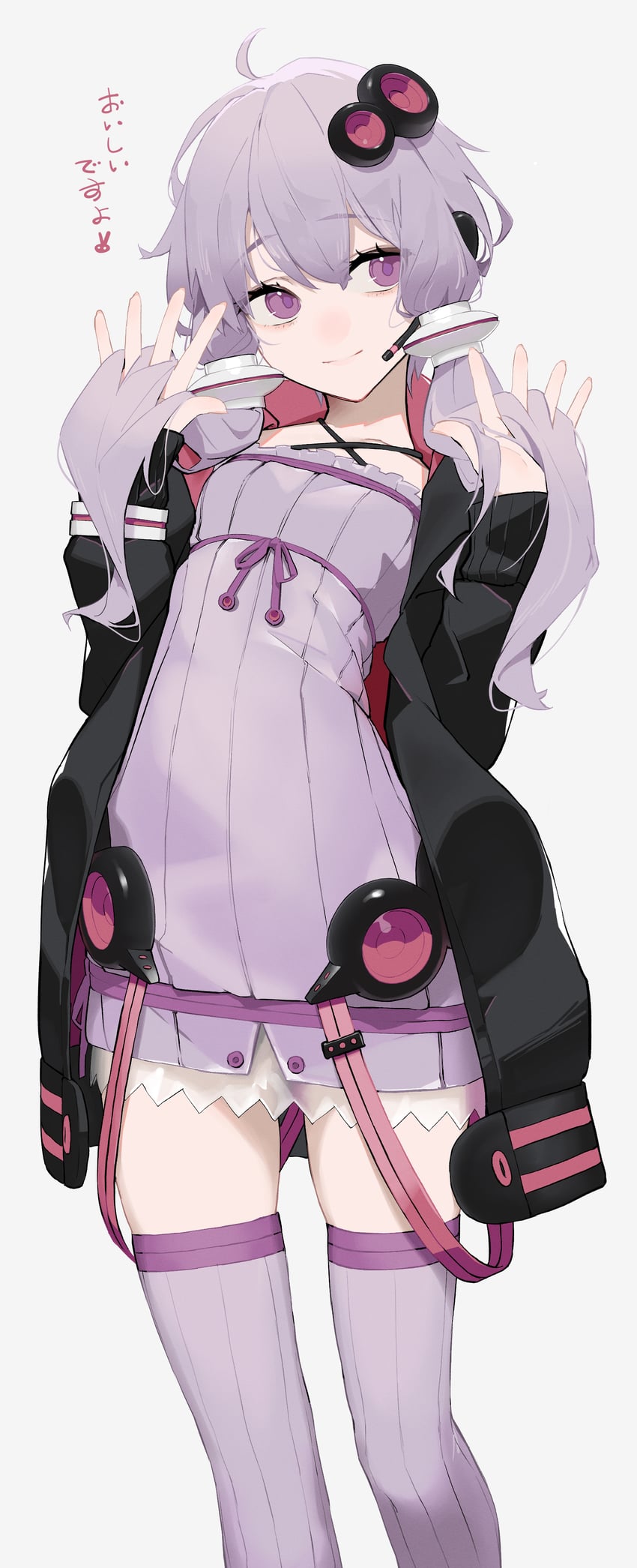 yuzuki yukari (vocaloid and 1 more) drawn by rsk_(tbhono)