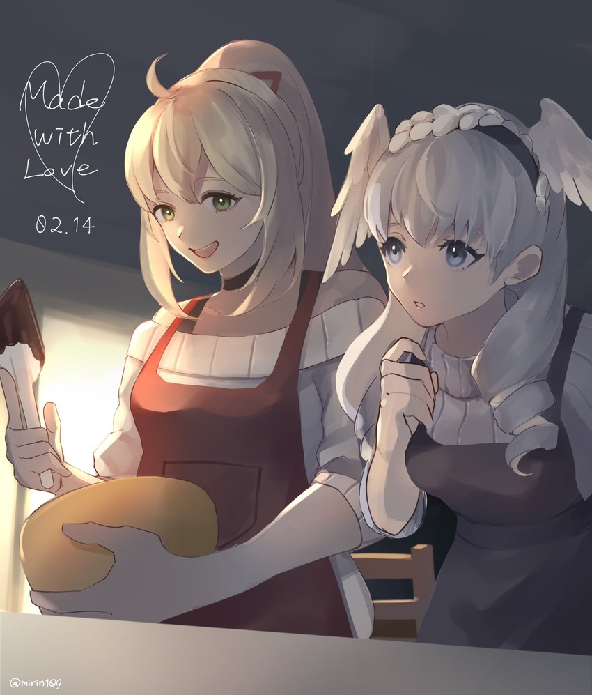 melia antiqua and fiora (xenoblade chronicles and 1 more) drawn by comumo
