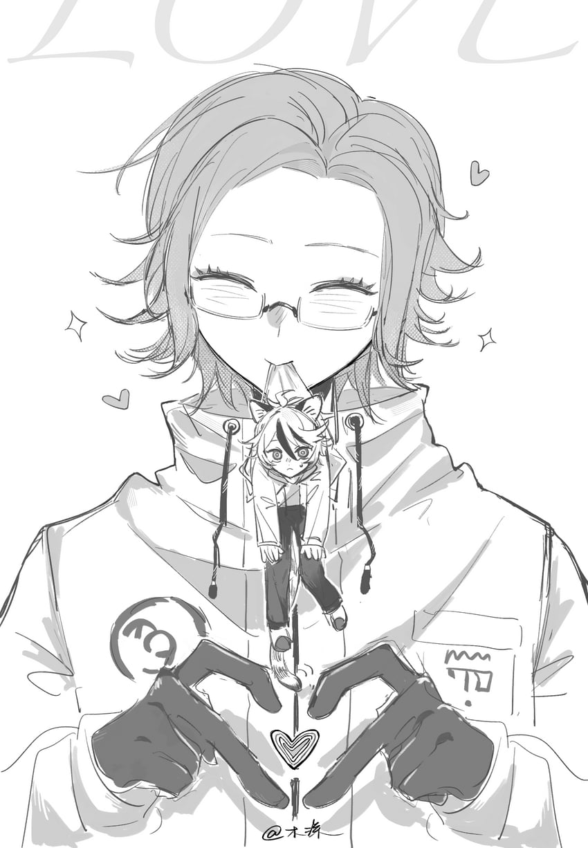 aotsuki eito and sumino takumi (the hundred line -last defense academy-) drawn by peekaboozka