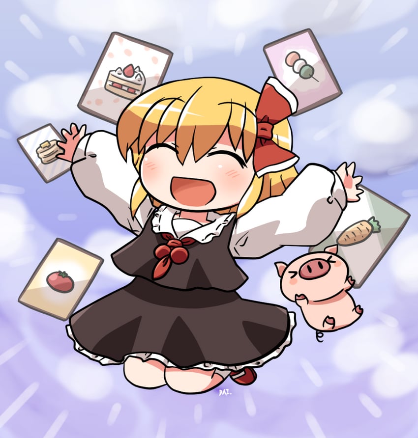 rumia (touhou and 1 more) drawn by rokugou_daisuke