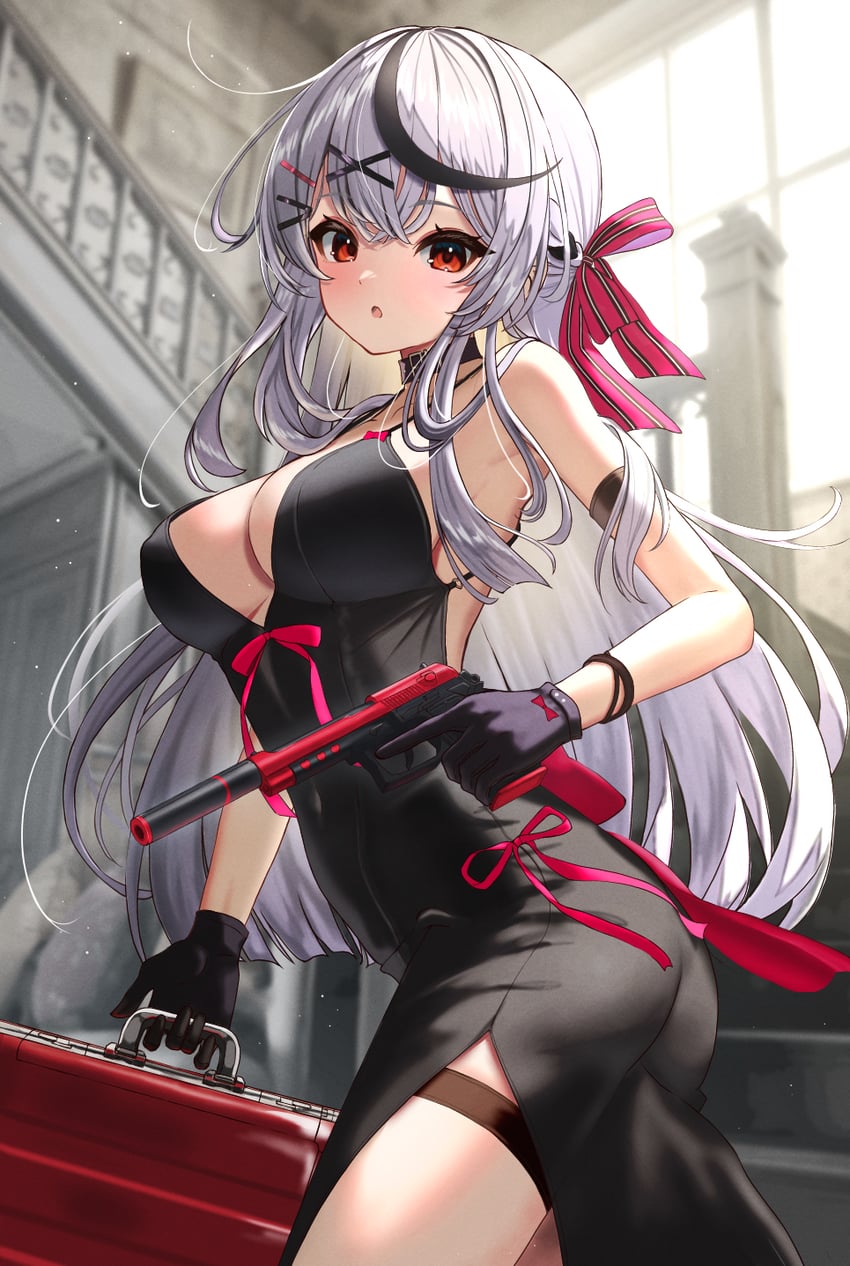 sakamata chloe (hololive) drawn by inari_(ambercrown)
