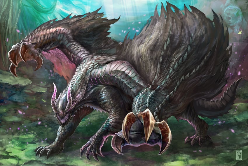gore magala (monster hunter) drawn by uchi_vs_the_world