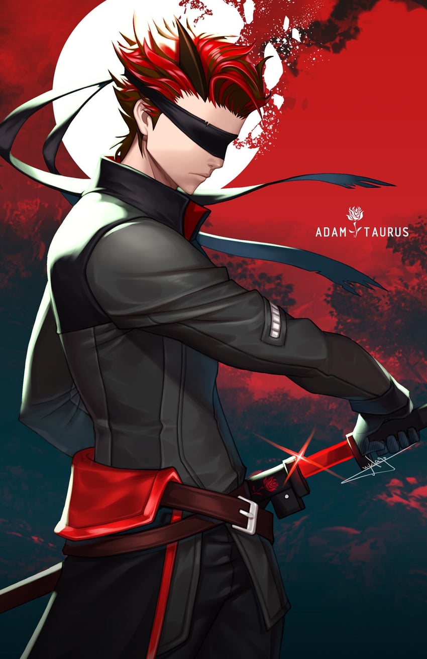 adam taurus (rwby) drawn by uyalago