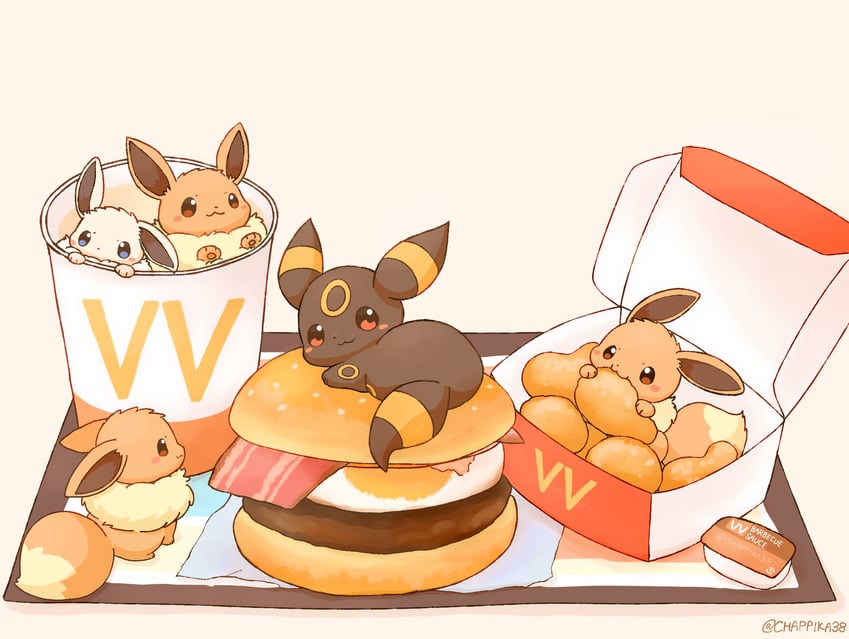 eevee and umbreon (pokemon and 1 more) drawn by mimix