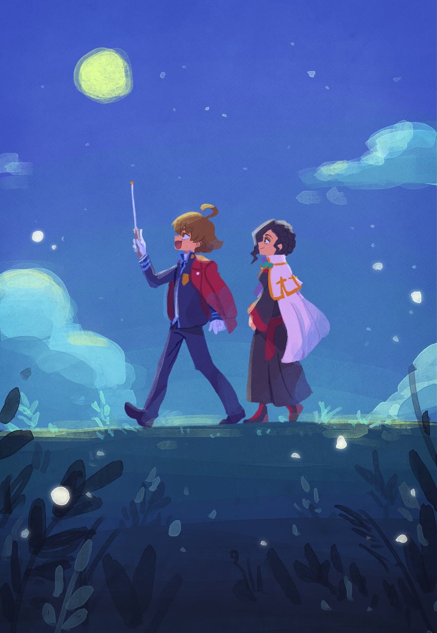 eustace winner and verity gavelle (ace attorney and 2 more) drawn by nono_(norabi)