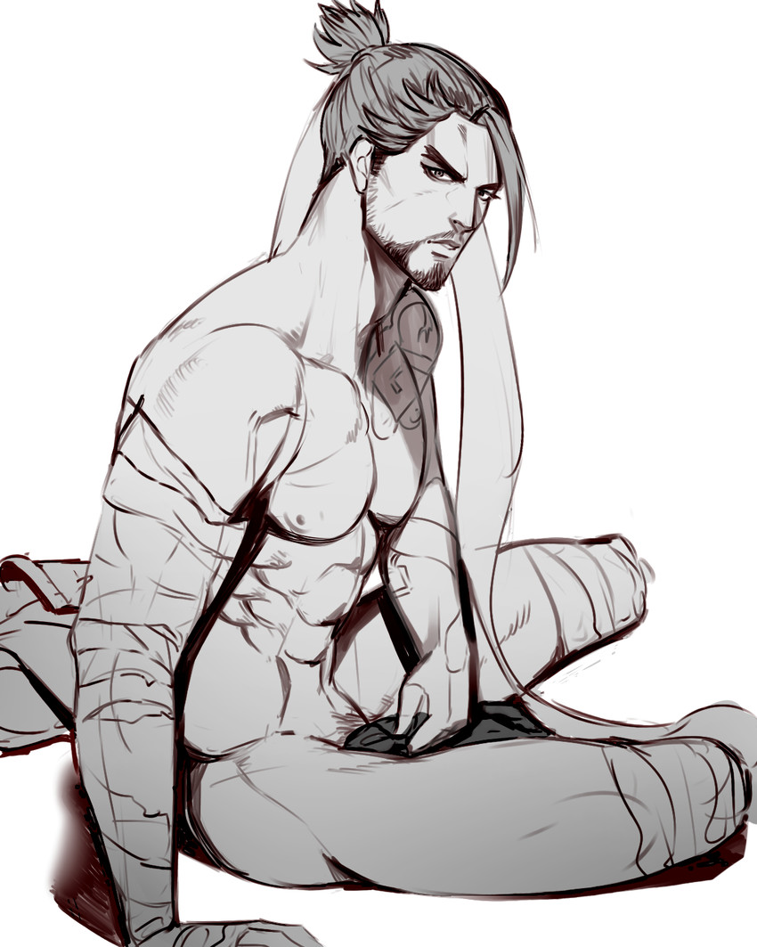 hanzo (overwatch and 1 more) drawn by won_jade