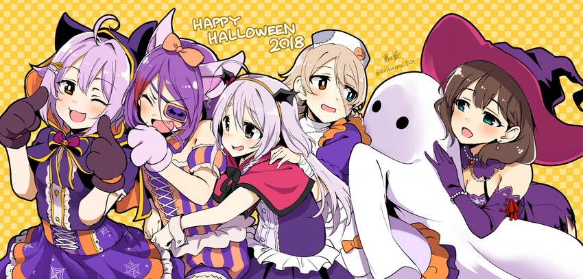 koshimizu sachiko, morikubo nono, hoshi syoko, sakuma mayu, and hayasaka mirei (idolmaster and 2 more) drawn by kirikirimai_(kkm)