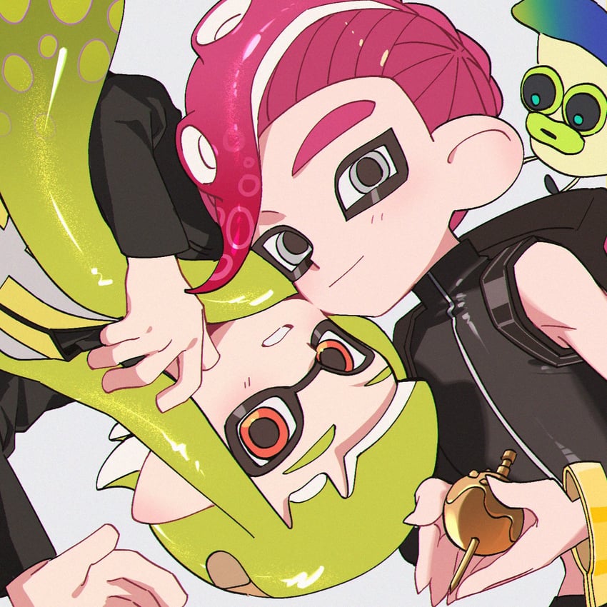 agent 8, agent 3, and octotrooper (splatoon and 2 more) drawn by namazuoku