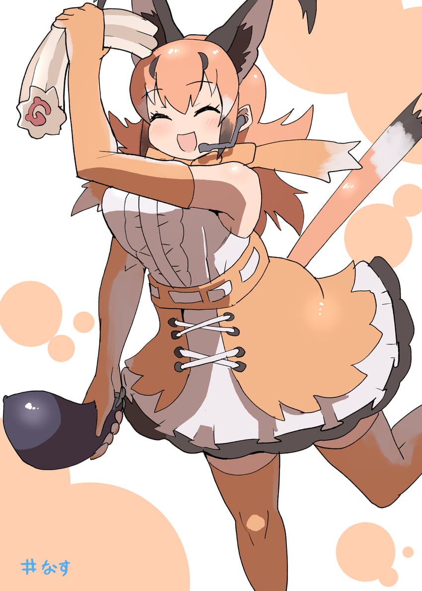 caracal (kemono friends and 1 more) drawn by nishuu_miri