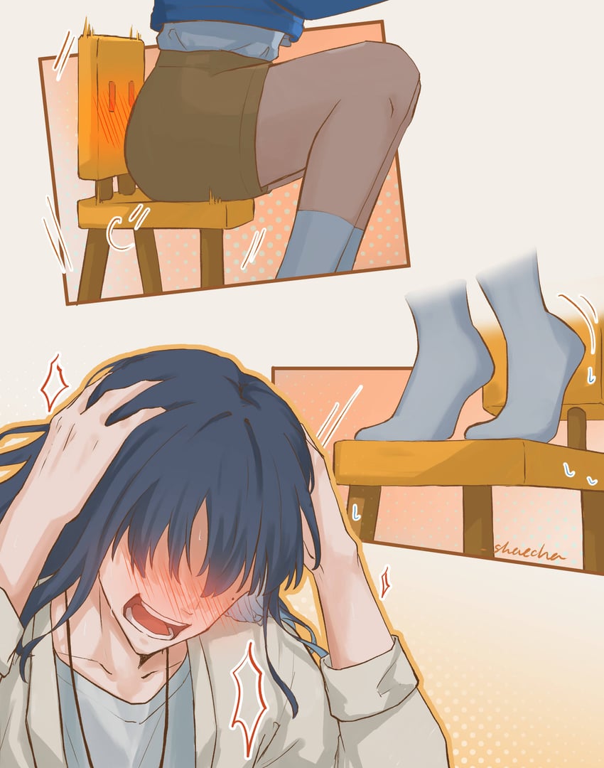 iwato suzume and munakata souta (suzume no tojimari) drawn by shaecha27