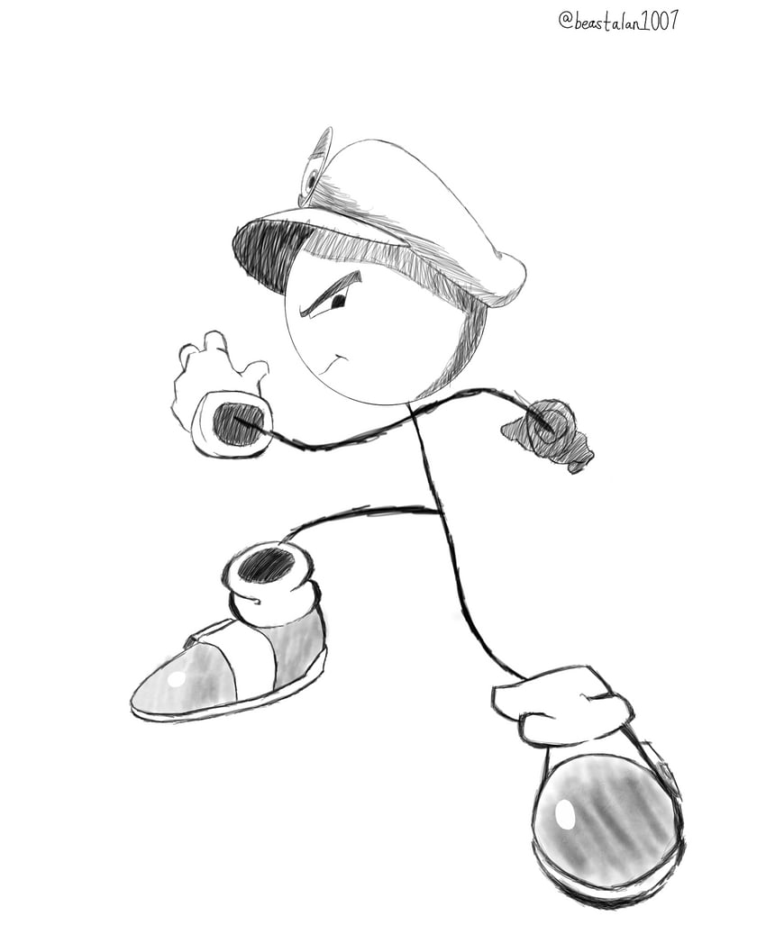 sonic the hedgehog and cappy (mario and 3 more) drawn by beastalan1007