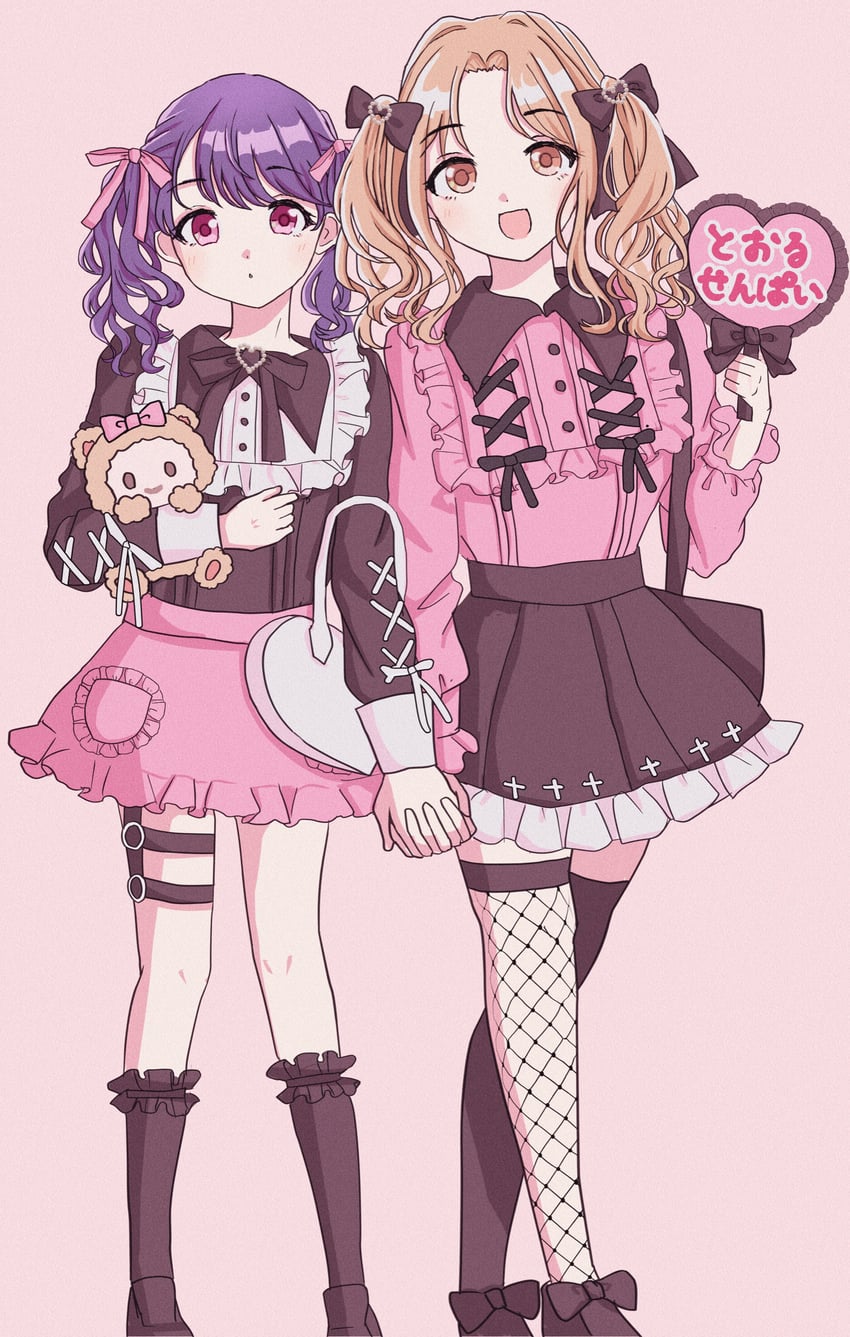 fukumaru koito and ichikawa hinana (idolmaster and 1 more) drawn by ponyonpen