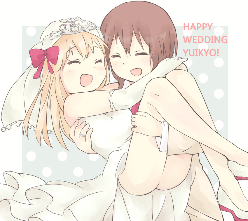 toshinou kyouko and funami yui (yuruyuri) drawn by kama_meshi