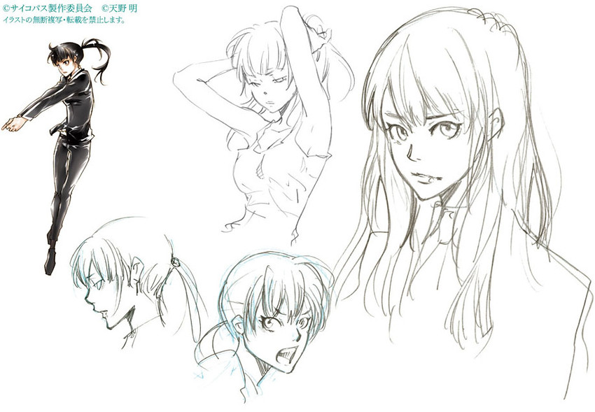 kunizuka yayoi (psycho-pass) drawn by amano_akira