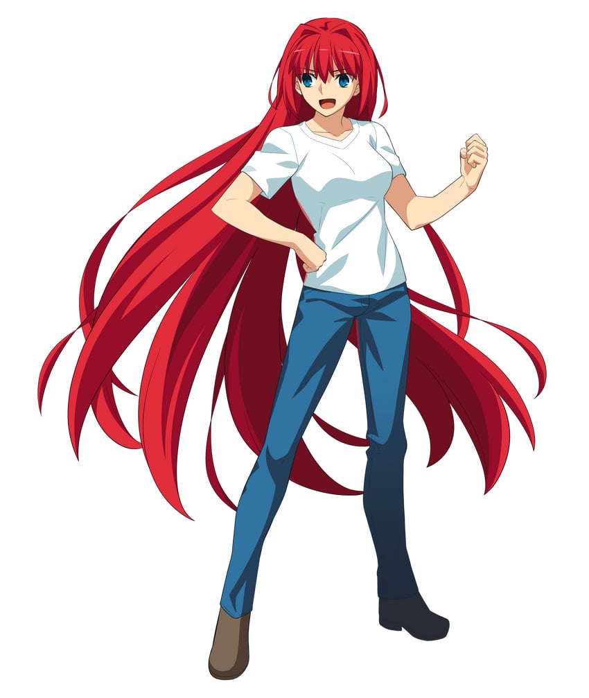 aozaki aoko (tsukihime and 2 more) drawn by takeuchi_takashi