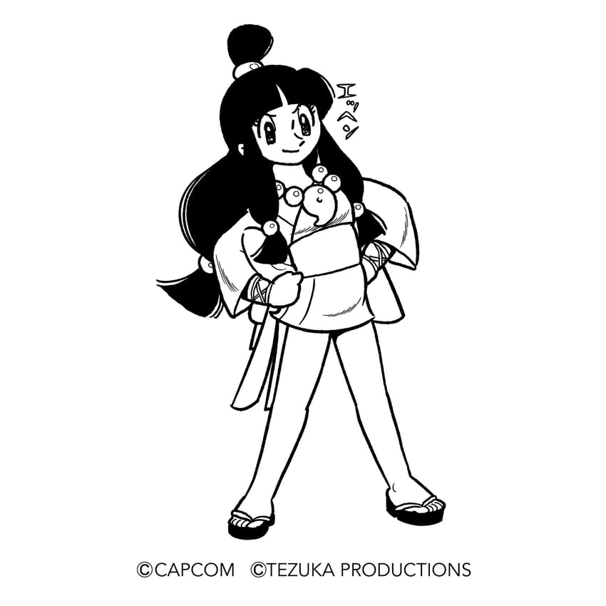 maya fey (ace attorney and 1 more) drawn by tsunogai