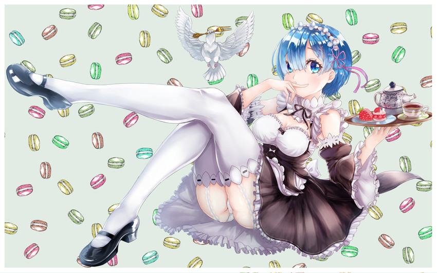 rem (re:zero kara hajimeru isekai seikatsu) drawn by monty1024