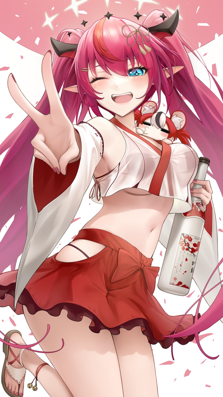 hakos baelz and irys (hololive and 1 more) drawn by somebody_(leiking00)