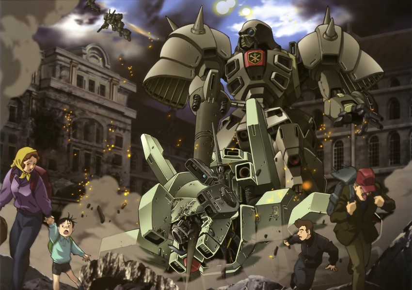 jegan and den'an zon (gundam and 1 more)