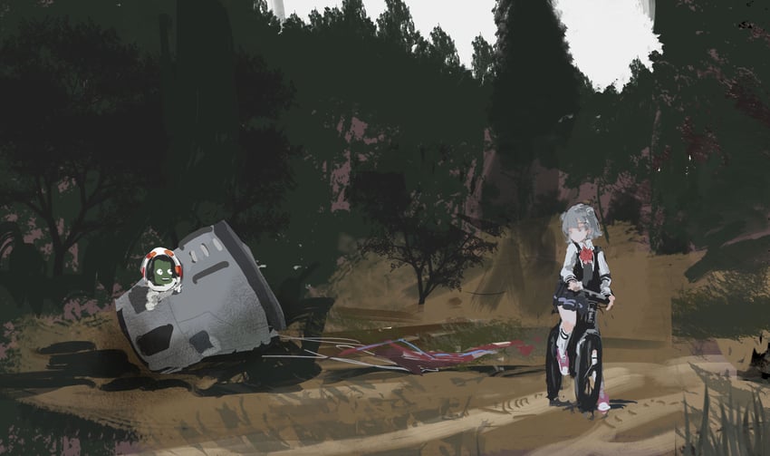 koharu rikka and kerbal (synthesizer v and 2 more) drawn by kabuyama_kaigi