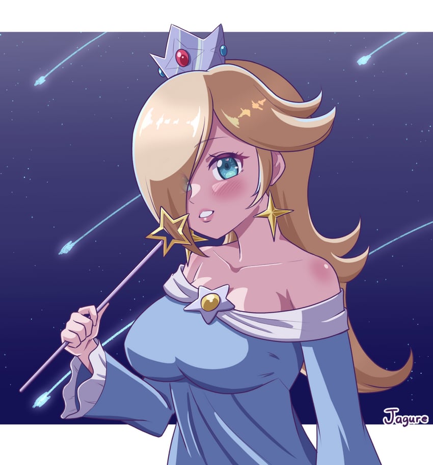 rosalina (mario and 1 more) drawn by jagure111