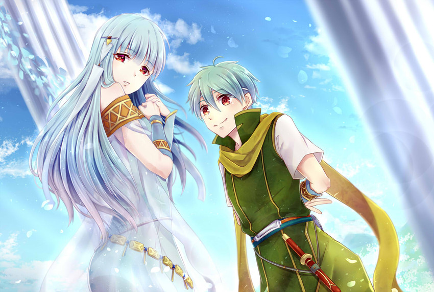 ninian and nils (fire emblem and 1 more) drawn by taiga_kazame