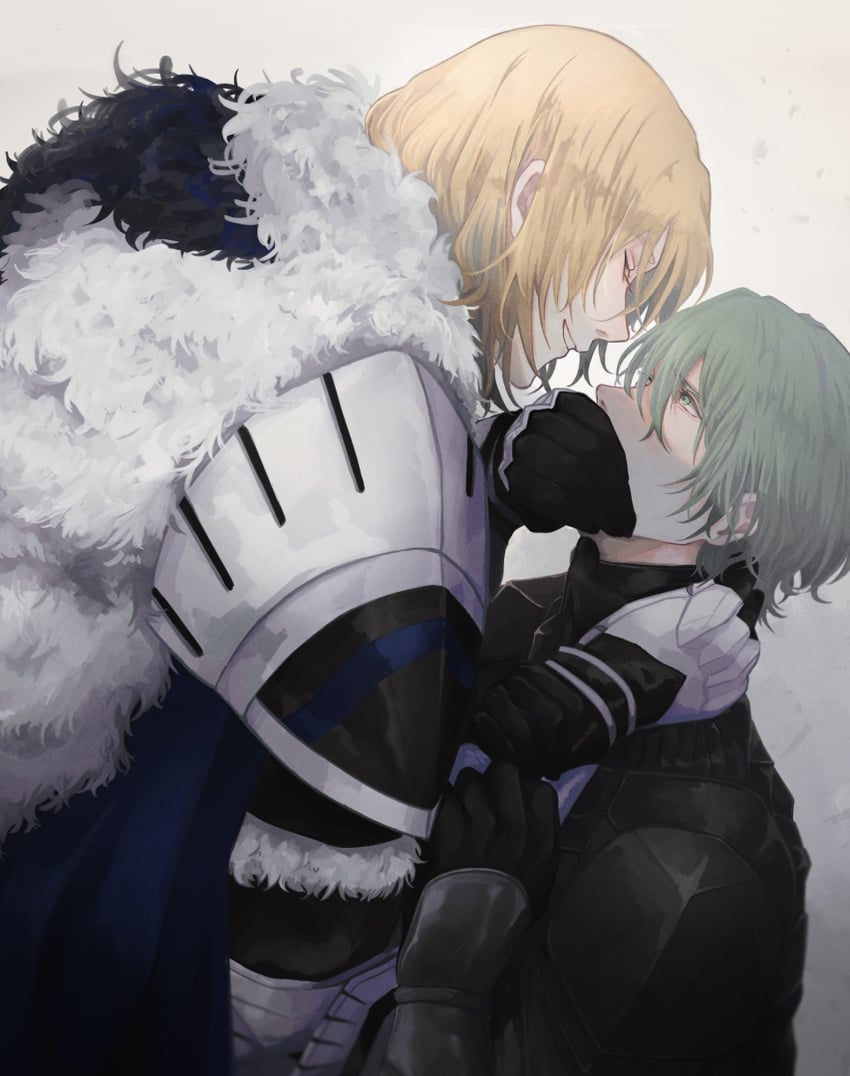 dimitri alexandre blaiddyd and male byleth (fire emblem and 1 more) drawn by oyasai_feao