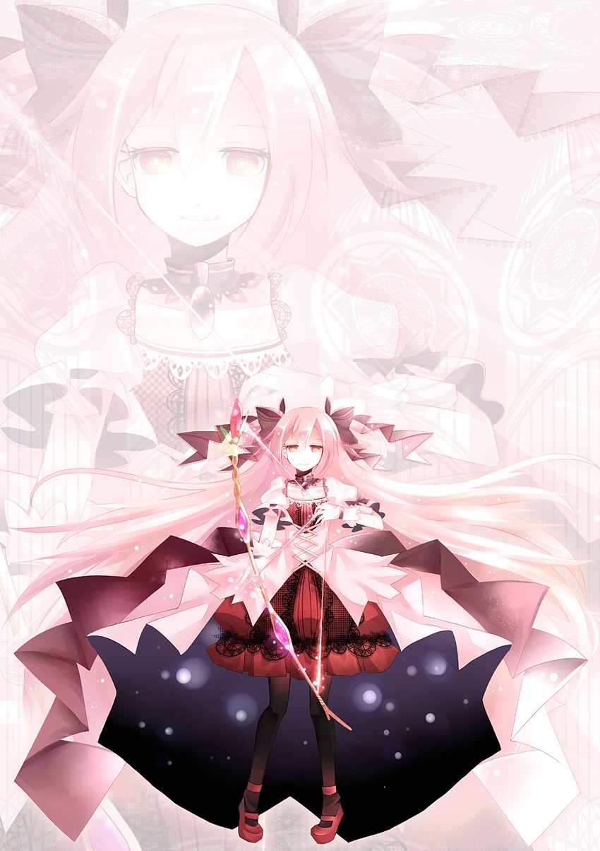 kaname madoka and ultimate madoka (mahou shoujo madoka magica) drawn by cuivre