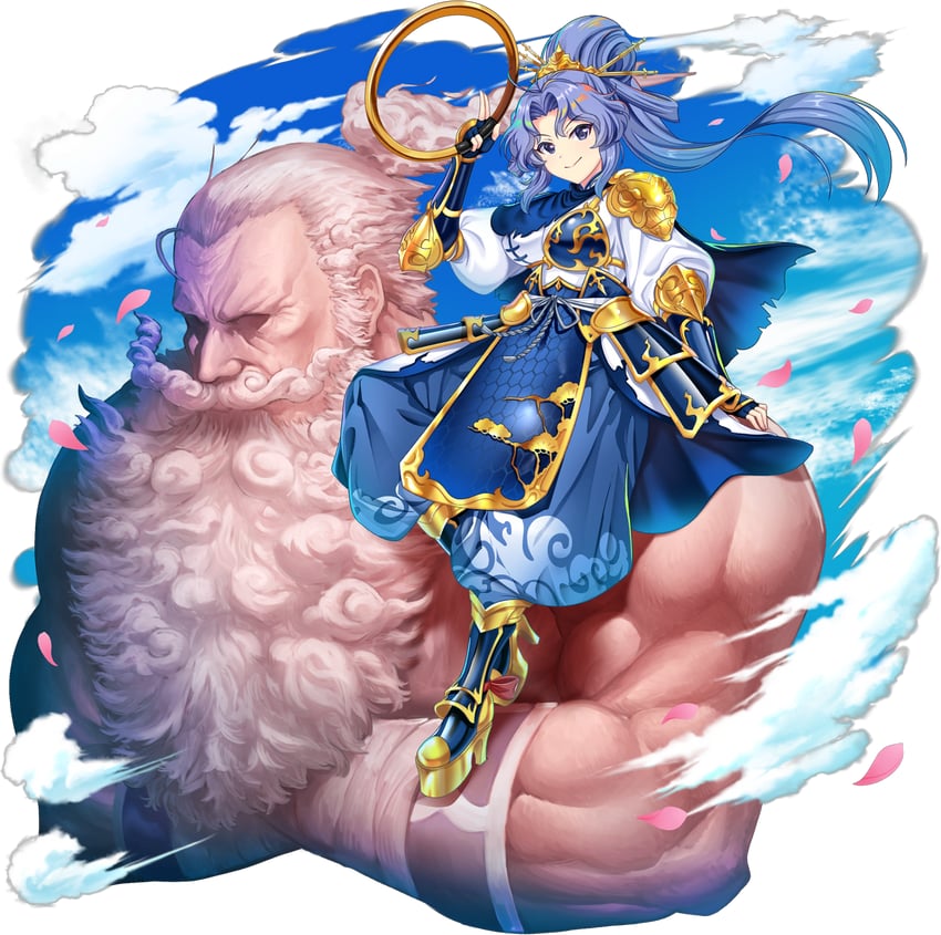 kumoi ichirin and unzan (touhou and 1 more) drawn by rotte_(1109)