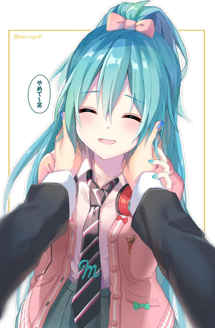 hatsune miku and kaito (vocaloid and 1 more) drawn by tsukiringo