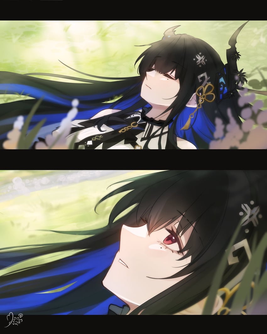 nerissa ravencroft (hololive and 1 more) drawn by paw_chie