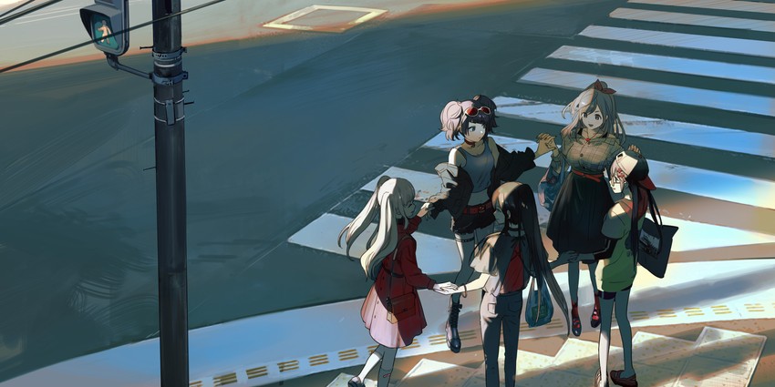 shirase sakuya, tsukioka kogane, tanaka mamimi, yukoku kiriko, and mitsumine yuika (idolmaster and 1 more) drawn by kukka