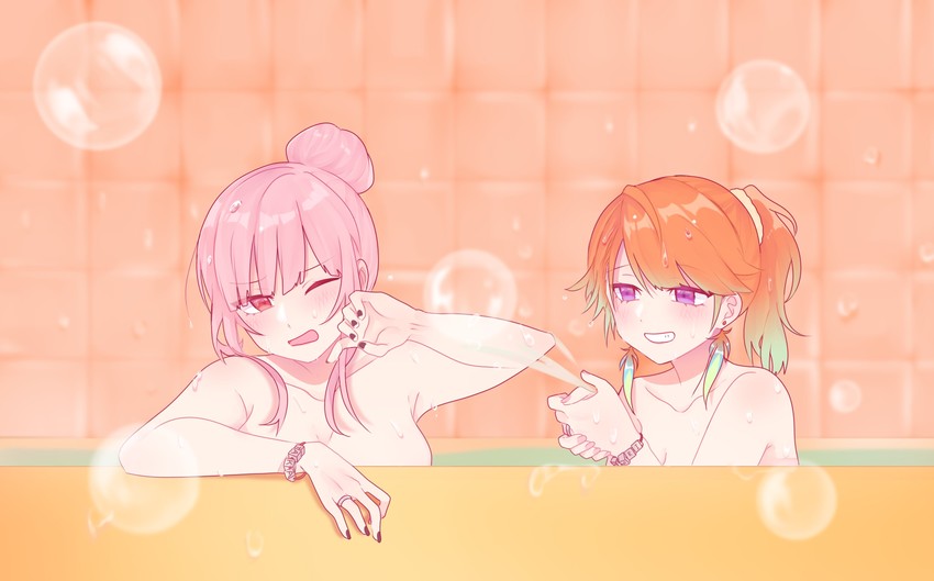 mori calliope and takanashi kiara (hololive and 1 more) drawn by tera_(trs82341711)