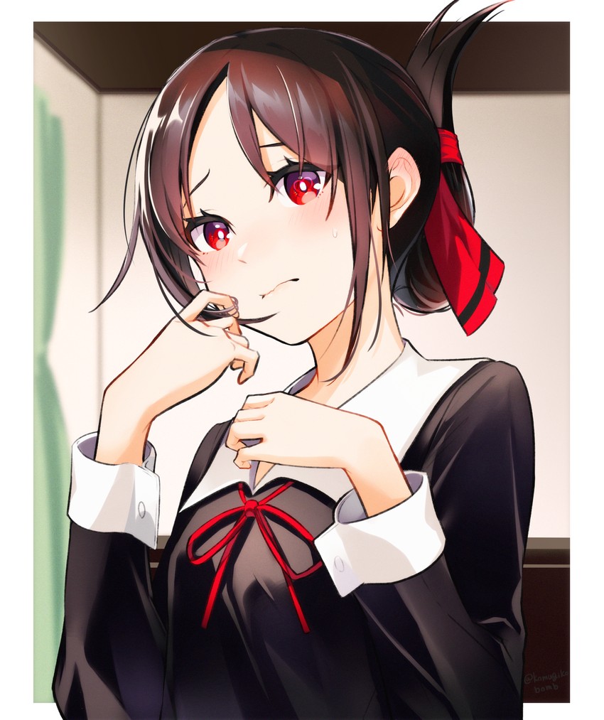 shinomiya kaguya (kaguya-sama wa kokurasetai ~tensai-tachi no renai zunousen~) drawn by kyona_(konakona)