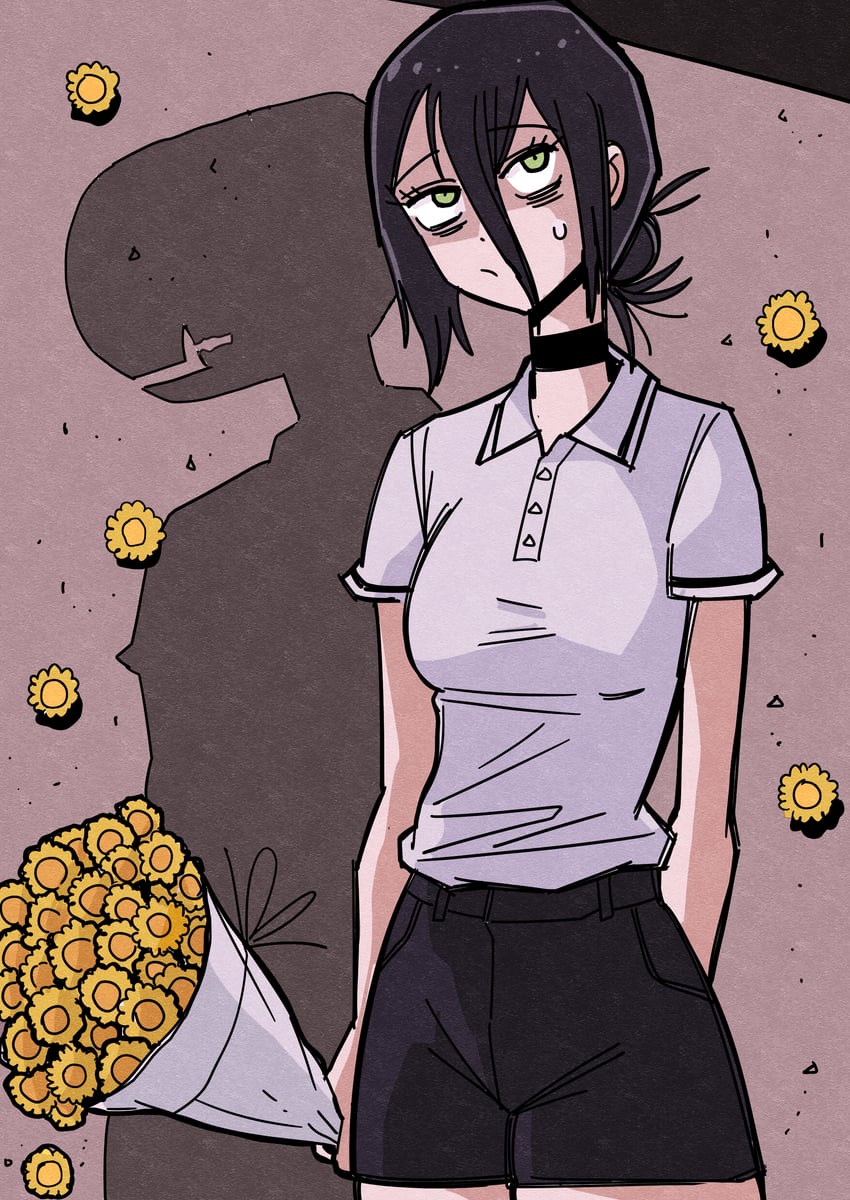 reze and bomb devil (chainsaw man) drawn by hansoom_(latebirdwakeup)