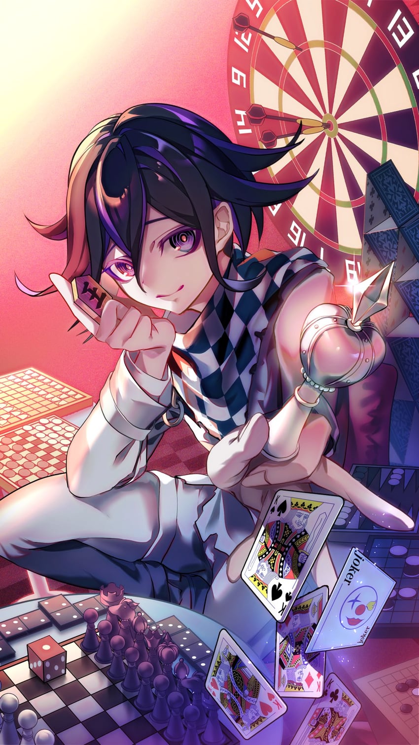 oma kokichi (danganronpa and 1 more) drawn by nota_sayaka