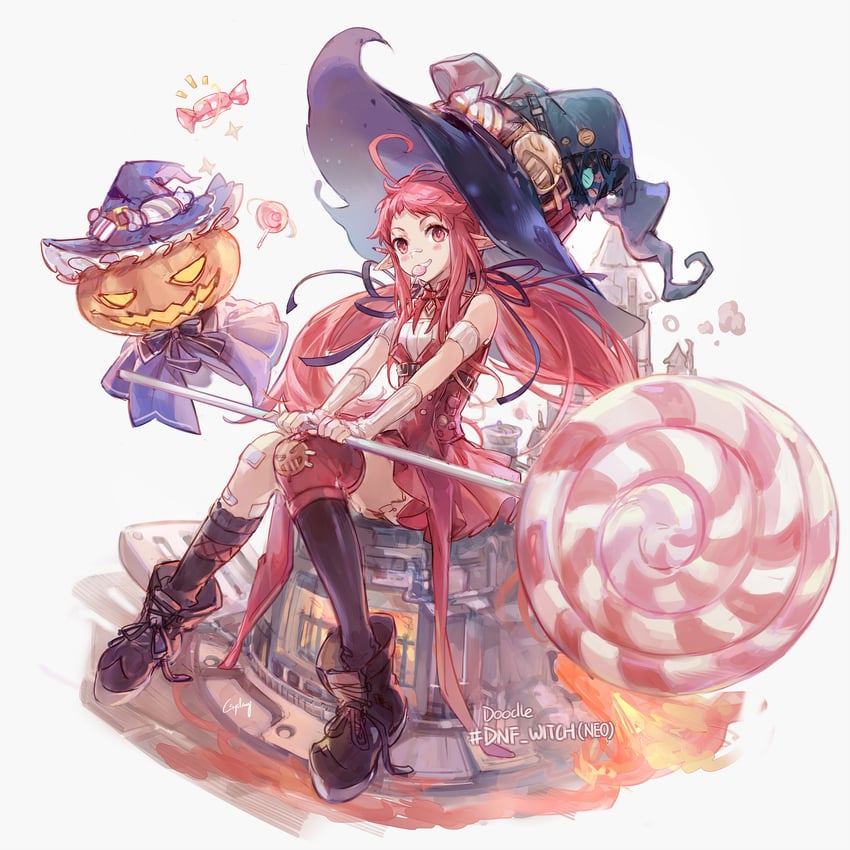 female mage and witch (dungeon and fighter) drawn by csyday