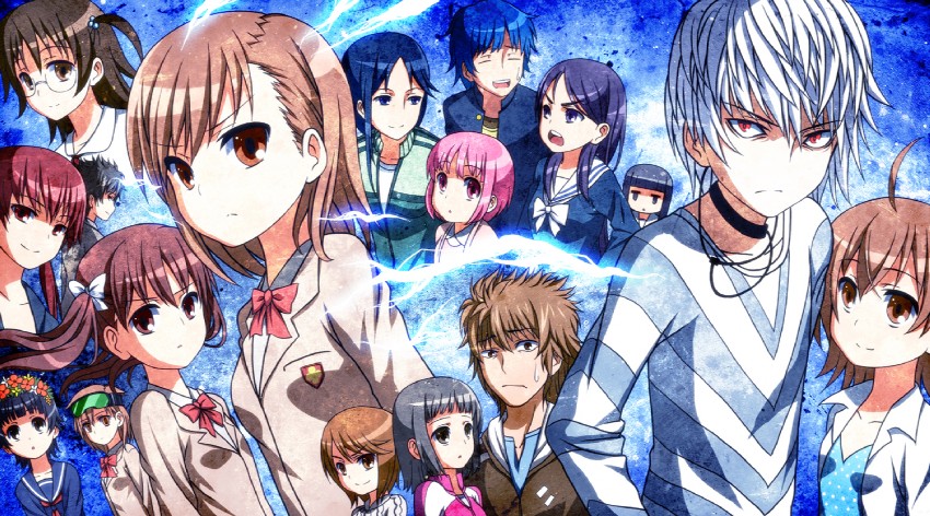 misaka mikoto, shirai kuroko, accelerator, last order, uiharu kazari, and 12 more (toaru majutsu no index and 1 more) drawn by laco_soregashi
