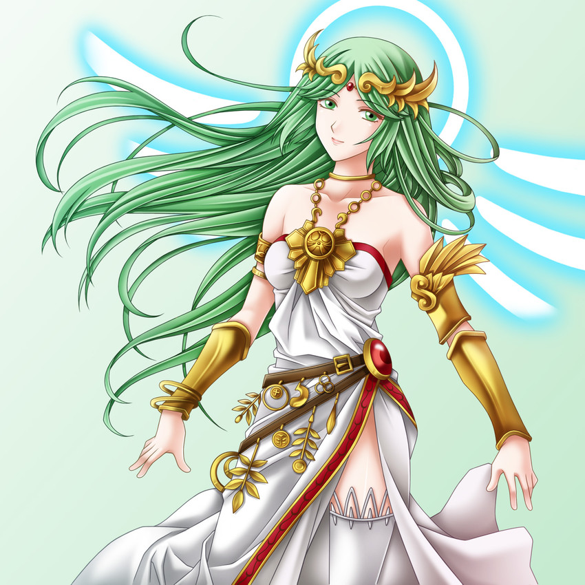 palutena (kid icarus and 1 more) drawn by tamamon