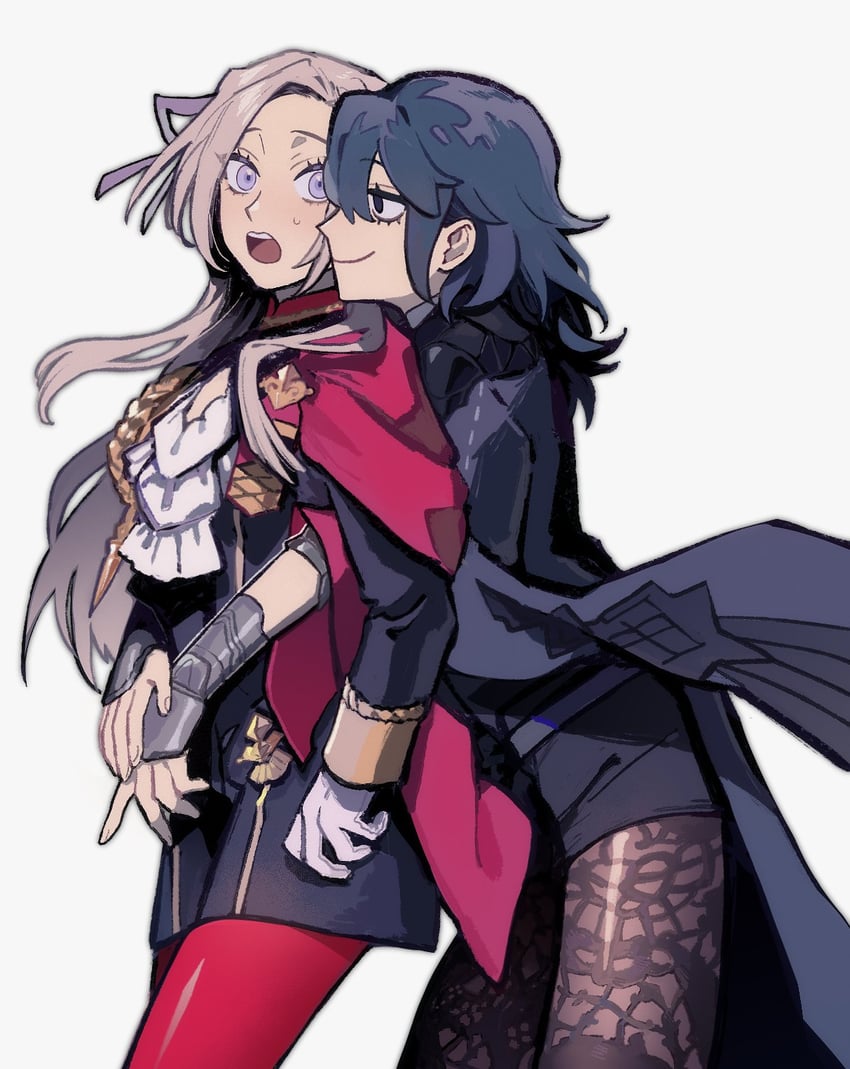 female byleth and edelgard von hresvelg (fire emblem and 1 more) drawn by c4vknggjci51182