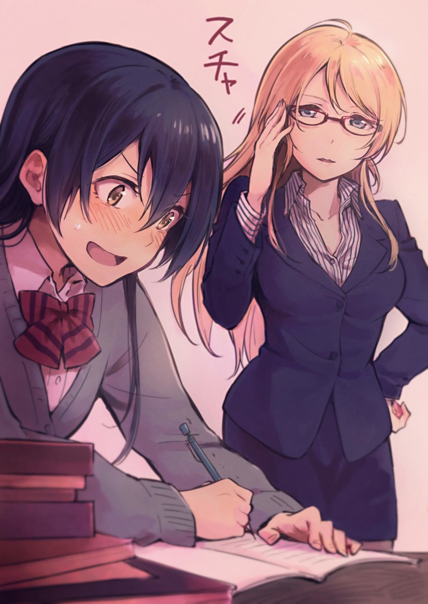 sonoda umi and ayase eli (love live! and 1 more) drawn by yukiiti