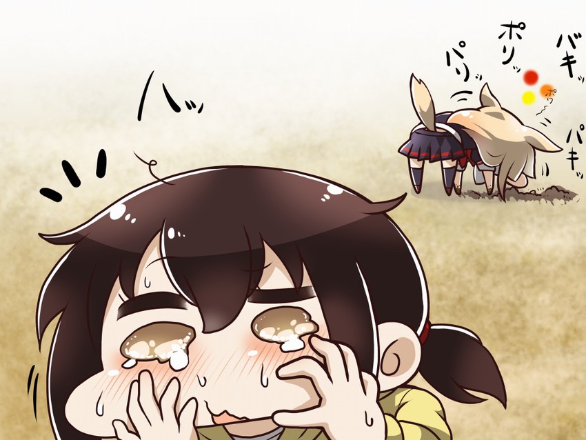 yuudachi, fubuki, and yuudachi kai ni (kantai collection) drawn by tanaka_kusao