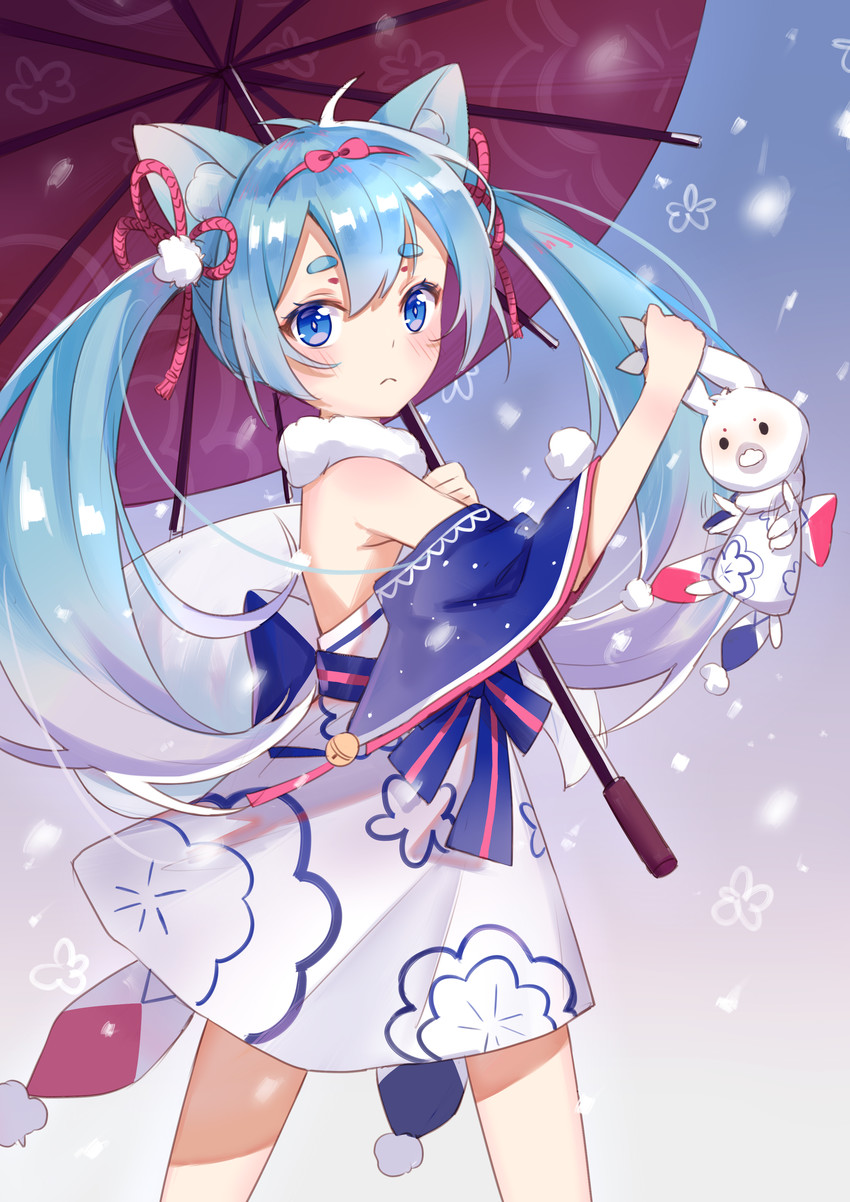 hatsune miku, yuki miku, and rabbit yukine (vocaloid) drawn by yuhuan