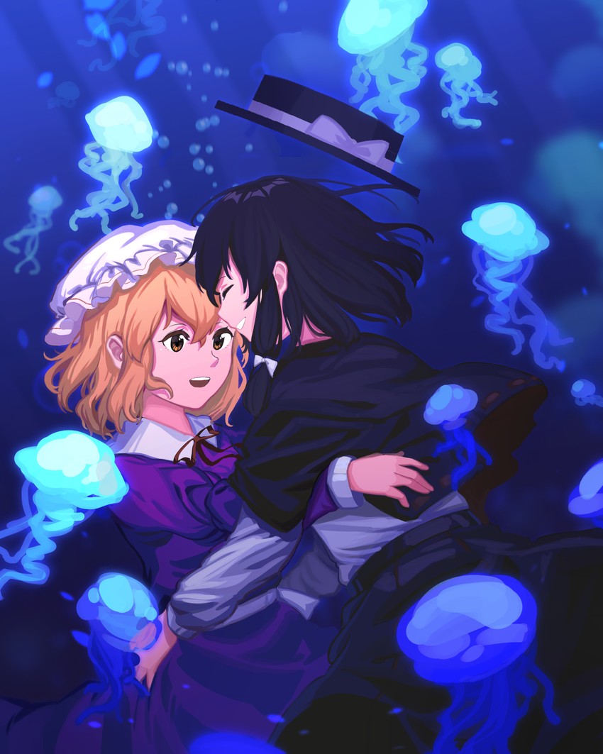 usami renko and maribel hearn (touhou) drawn by furahata_gen