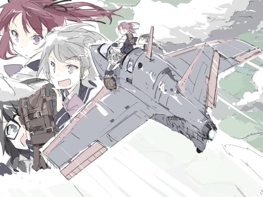 koharu rikka, natsuki karin, and hanakuma chifuyu (synthesizer v and 1 more) drawn by feste