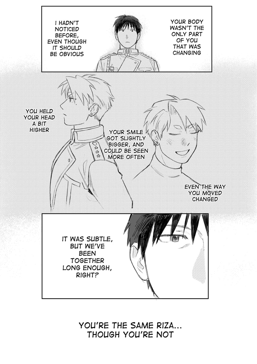 riza hawkeye and roy mustang (fullmetal alchemist) drawn by theo_(tomochingus)