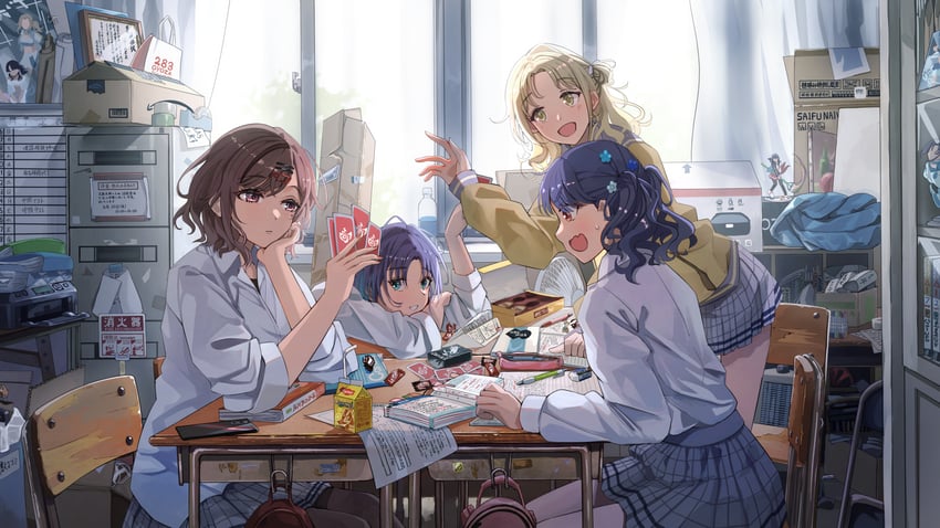 higuchi madoka, asakura toru, fukumaru koito, and ichikawa hinana (idolmaster and 1 more) drawn by sakatsuki_yakumo